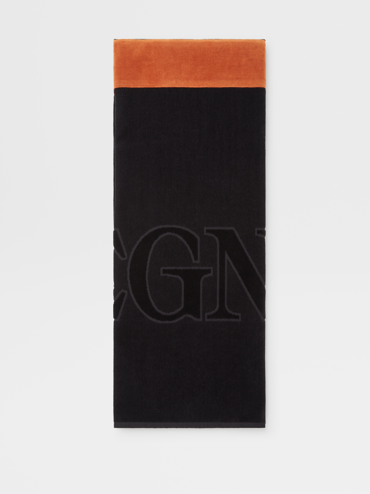 Black Cotton Beach Towel